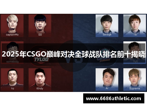 2025年CSGO巅峰对决全球战队排名前十揭晓